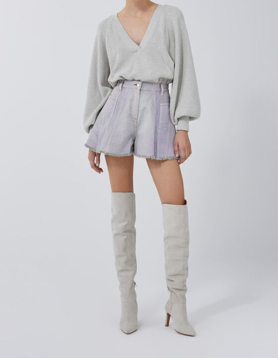 GATINE FADED DENIM SHORTS